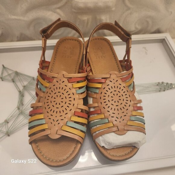 Naturalizer "Whistle" Weave Leather Sandals. NWOT. Size 9.5 Wide - Picture 7 of 9
